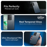 Smokey Grey Color Glass Case For Vivo T4x 5G