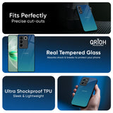 Celestial Blue Glass Case For Vivo T4x 5G