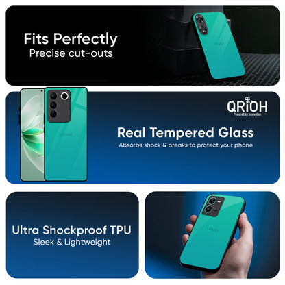 Cuba Blue Glass Case For Vivo T4 5G