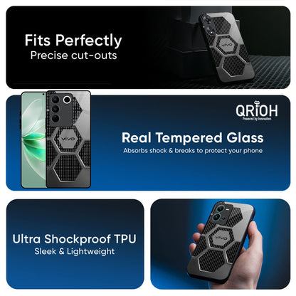 Hexagon Style Glass Case For Vivo T4 5G