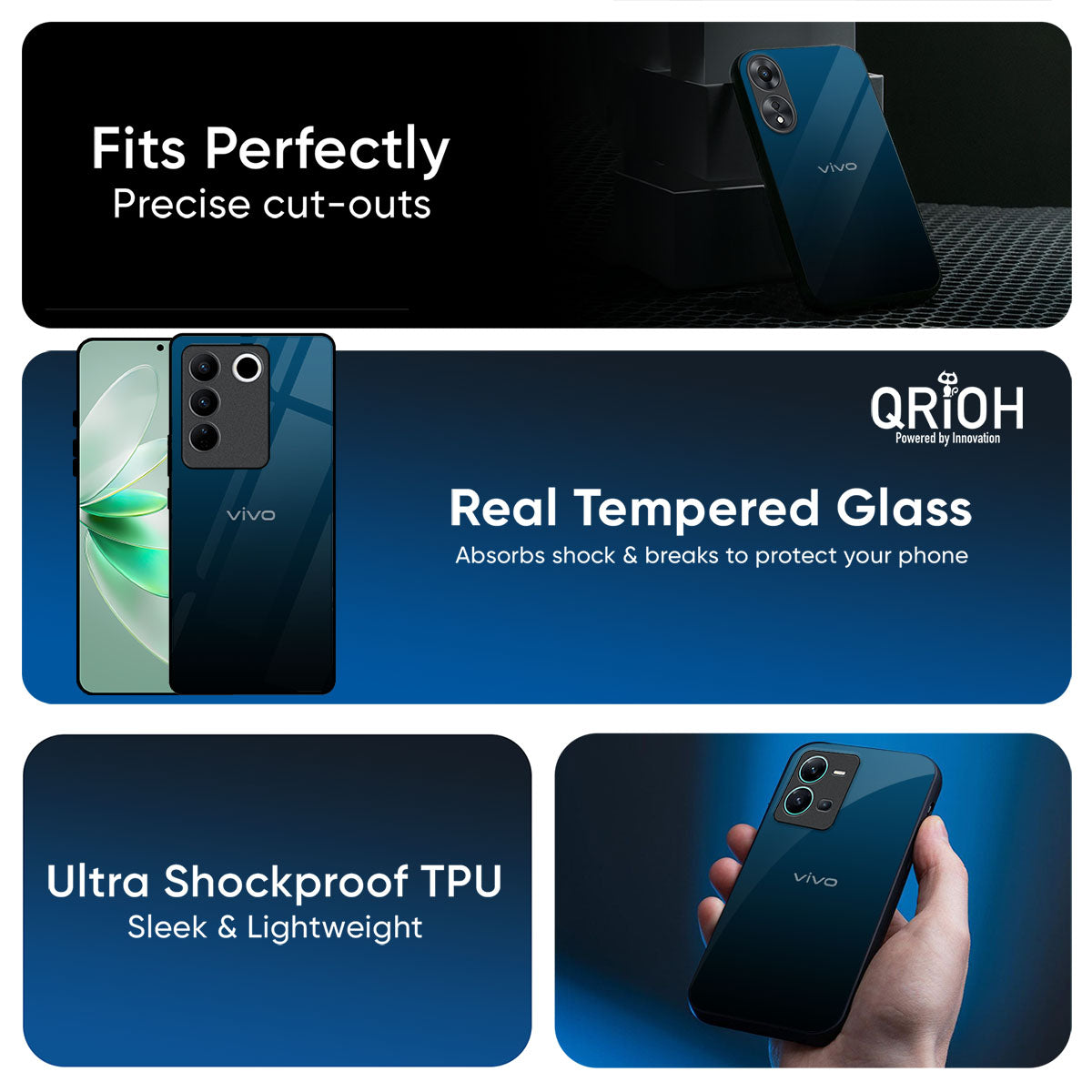 Sailor Blue Glass Case For IQOO 15 5G