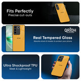 Fluorescent Yellow Glass case for Vivo T4x 5G