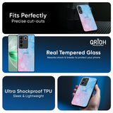 Mixed Watercolor Glass Case for Vivo T4x 5G