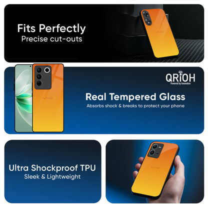 Sunset Glass Case for Vivo Y200e 5G