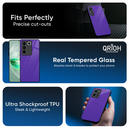 Amethyst Purple Glass Case for Vivo Y31 5G
