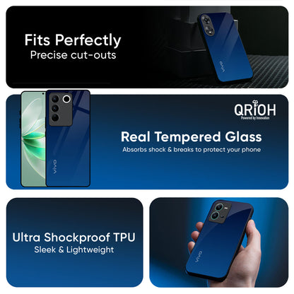Very Blue Glass Case for IQOO Z10x 5G