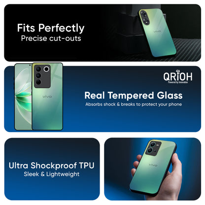 Dusty Green Glass Case for iQOO 15R 5G