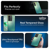 Dusty Green Glass Case for Vivo T4x 5G