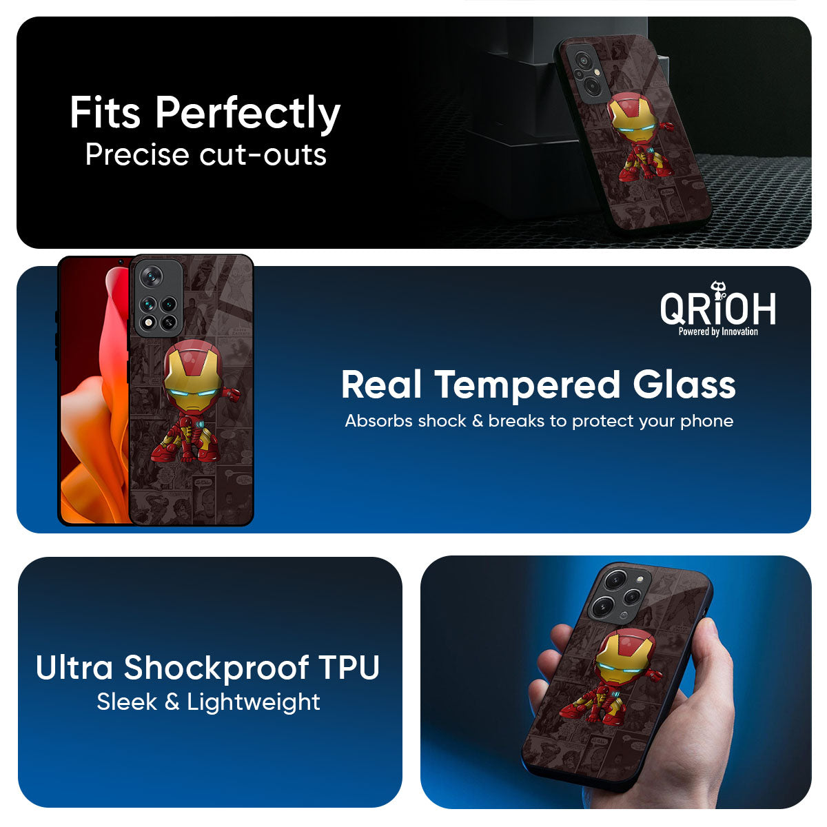 Angry Baby Super Hero Glass Case for Mi 15 5G