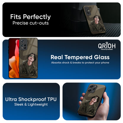 Blind Fold Glass Case for Redmi Note 15 Pro 5G