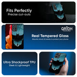 Cyan Bat Glass Case for Realme P3 5G