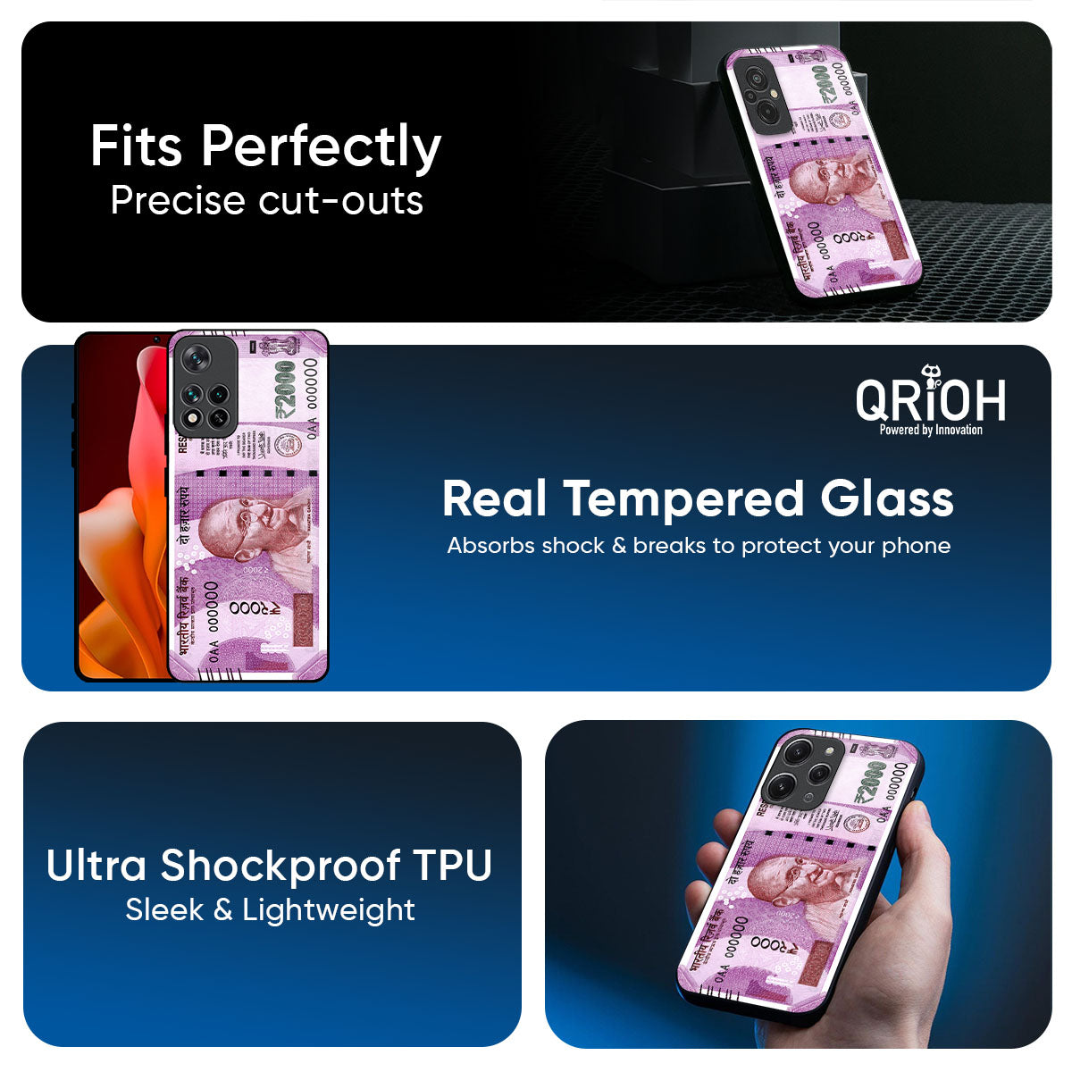 Stock Out Currency Glass Case for Mi 15 5G
