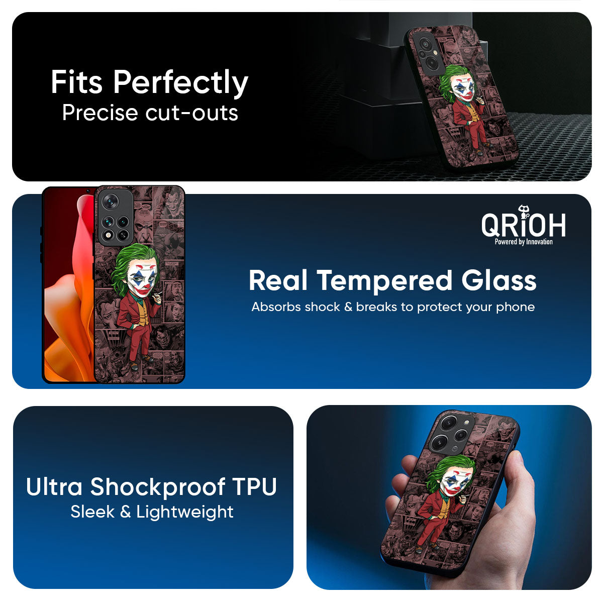 Joker Cartoon Glass Case for Xiaomi 17T 5G