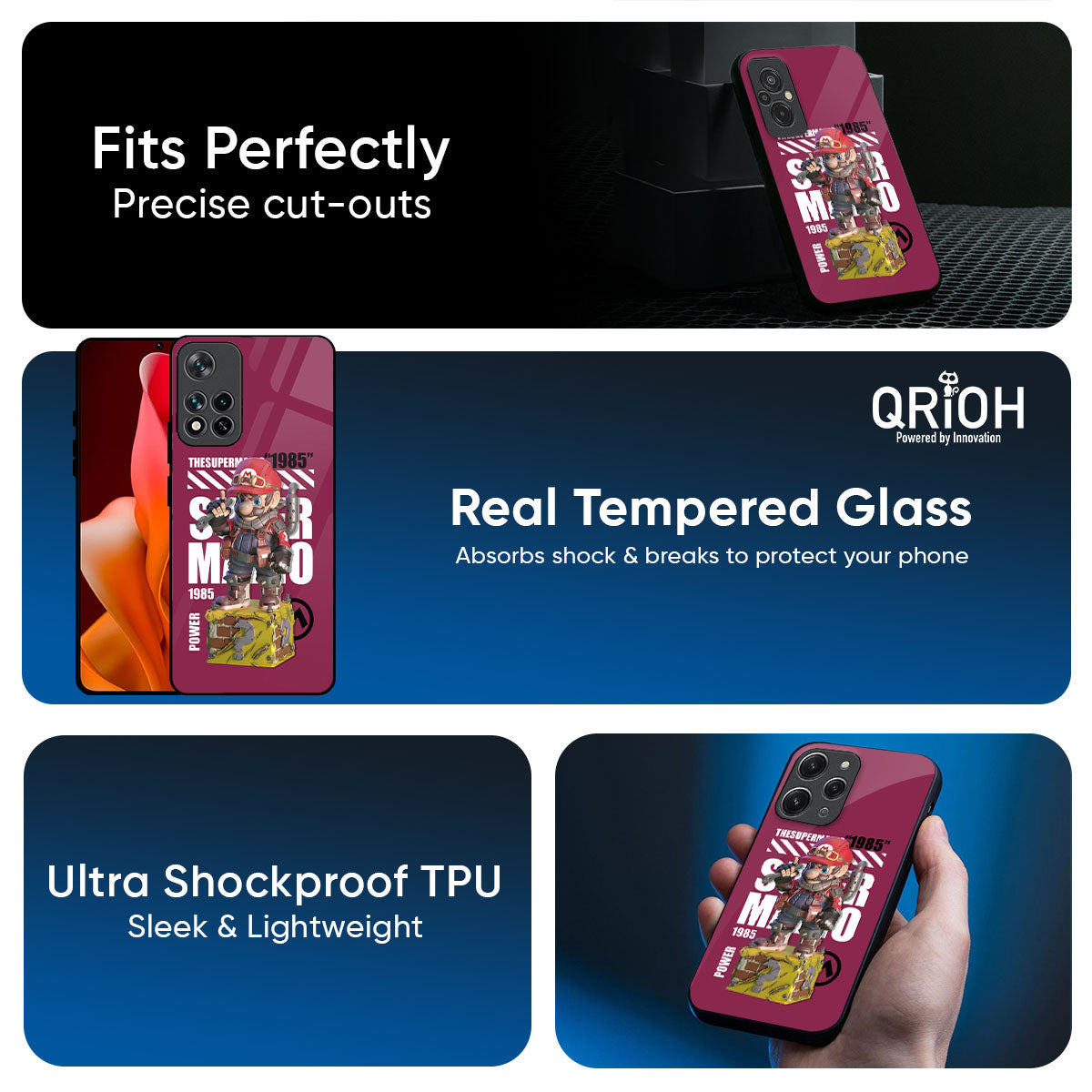 Gangster Hero Glass Case for Redmi note 15 Pro +