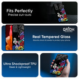 Rose Flower Bunch Art Glass Case for Realme P3 5G