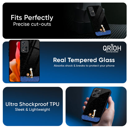 Night Sky Star Glass Case for Redmi 15 5G