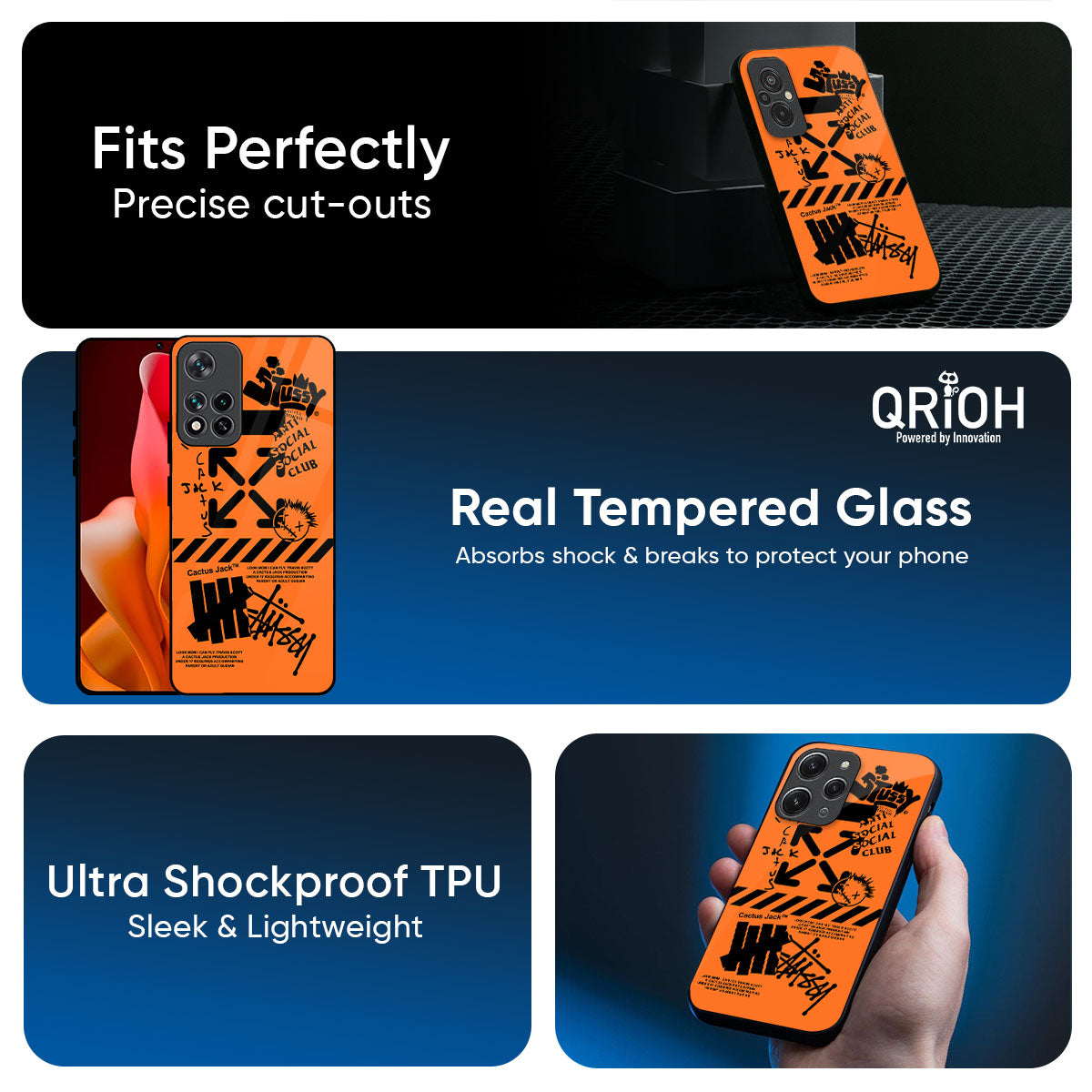 Anti Social Club Glass Case for Mi 15 5G