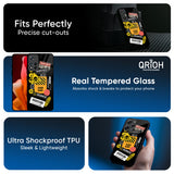 Danger Signs Glass Case for Realme P3 5G