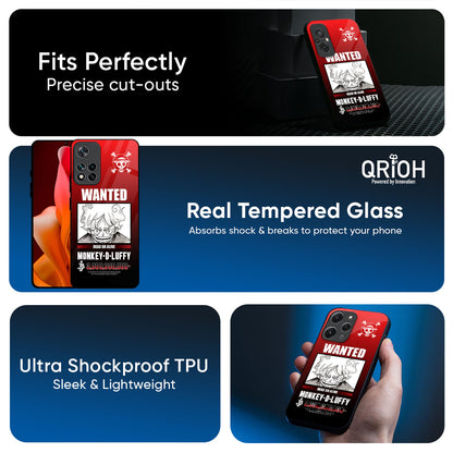 Luffy Wanted Glass Case for Mi 15 5G