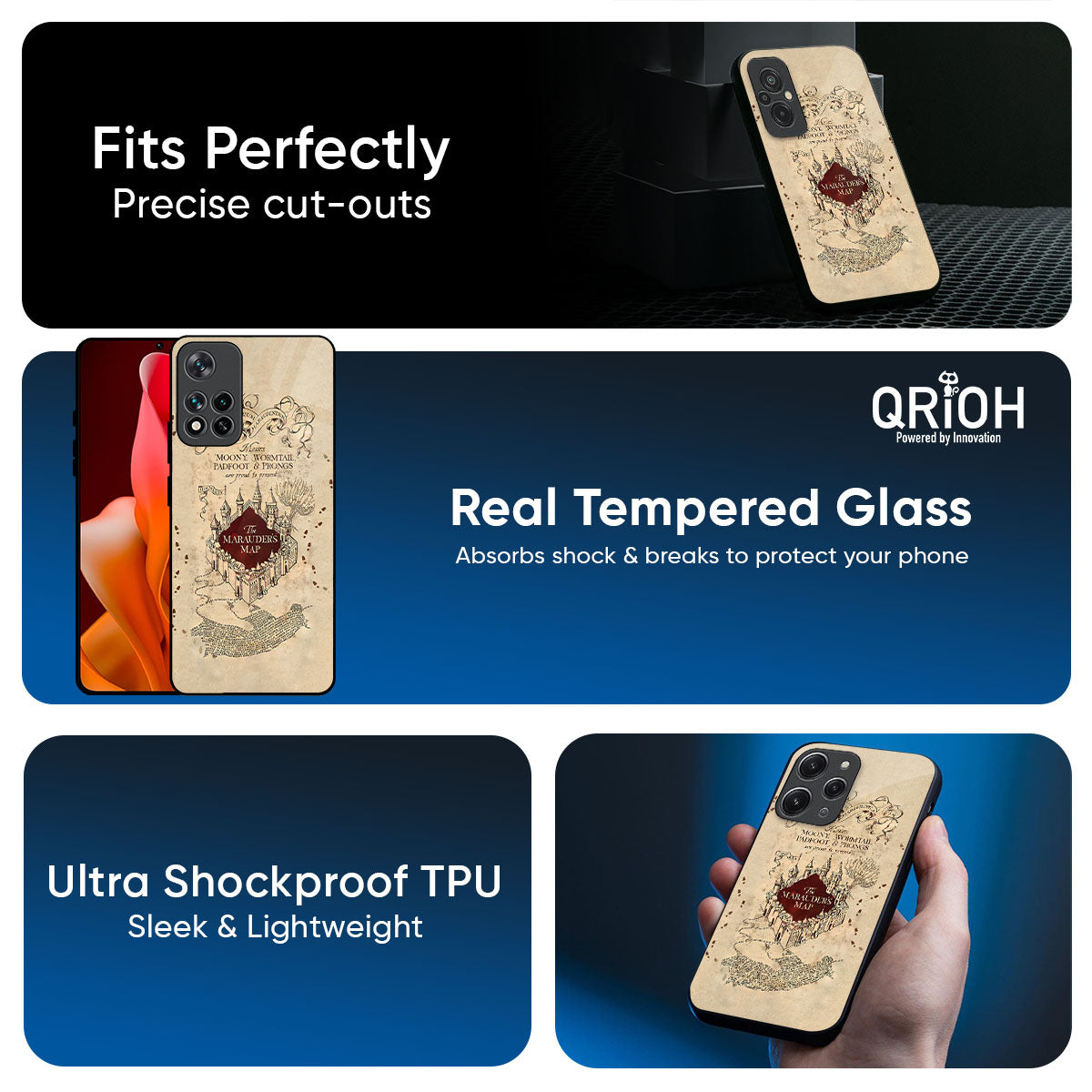 Magical Map Glass Case for Redmi Note 15 Pro 5G