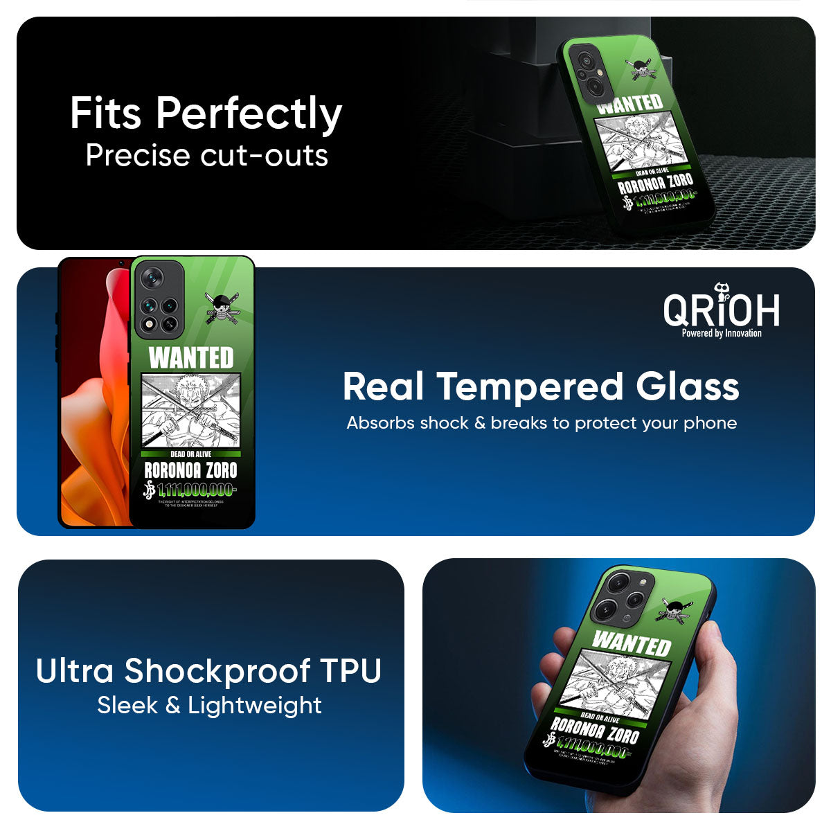 Zoro Wanted Glass Case for Xiaomi 17 5G