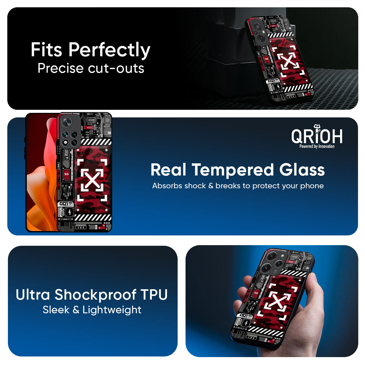 Technology Art Glass Case for Mi 15 5G