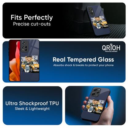 Adventurous Bear Glass Case for Mi 15 5G