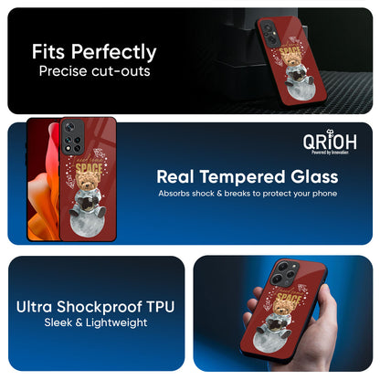 Astronaut Bear Glass Case for Mi 15 5G