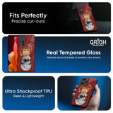 Astronaut Bear Glass Case for Redmi 14C 5G