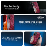 Crimson Ruby Glass Case for Realme P3 5G