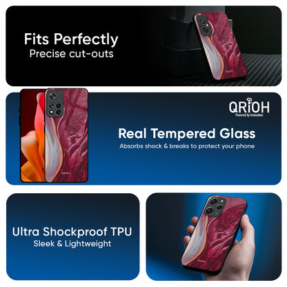 Crimson Ruby Glass Case for Redmi Note 15 5G