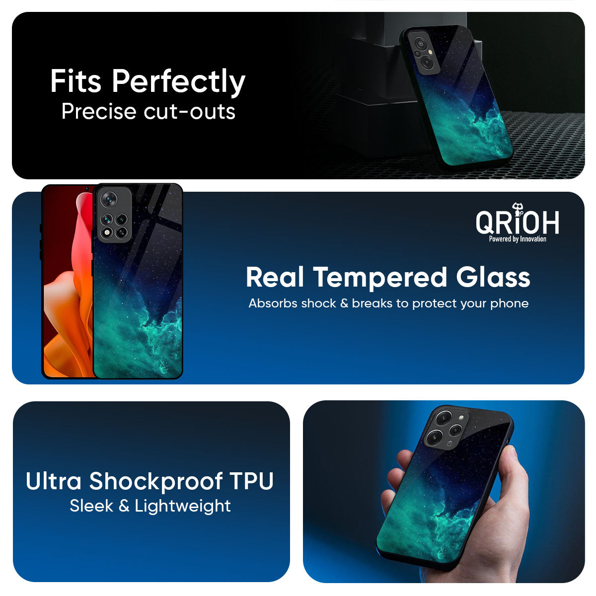 Winter Sky Zone Glass Case For Redmi Note 15 Pro 5G