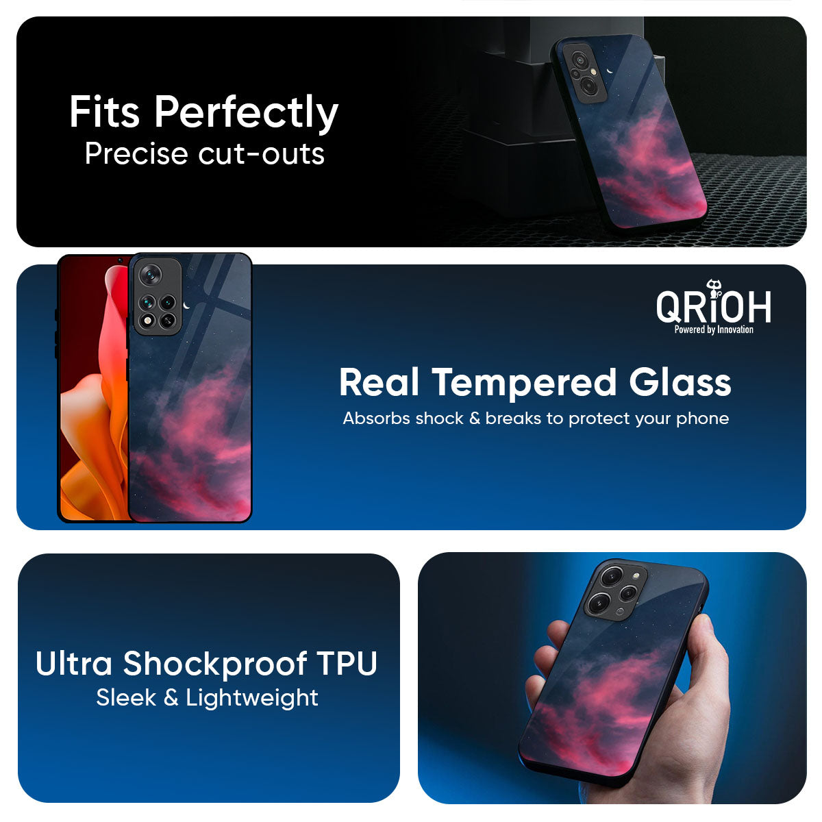 Moon Night Glass Case For Mi 15 5G