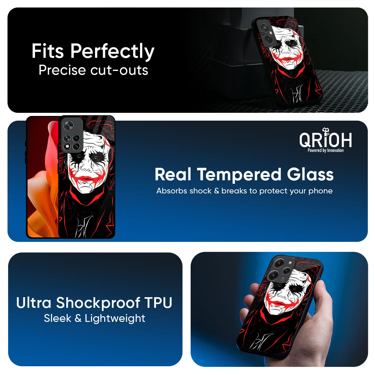 Life In Dark Glass Case For Mi 15 5G