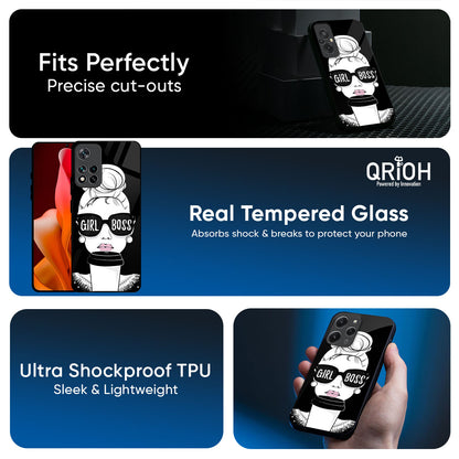 Girl Boss Glass Case For Mi 15 5G