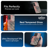 Pink And Grey Marble Glass Case For Redmi 15 5G