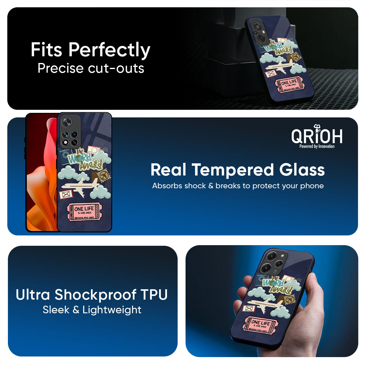 Tour The World Glass Case For Mi 15 5G