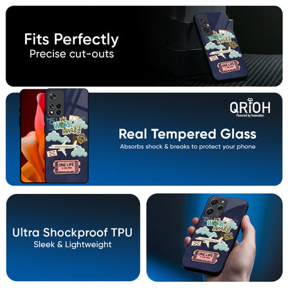 Tour The World Glass Case For Redmi note 15 Pro +