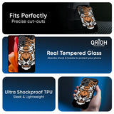 Angry Tiger Glass Case For Redmi note 15 Pro +