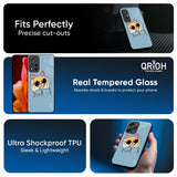 Adorable Cute Kitty Glass Case For Xiaomi Redmi Note 11 Pro+