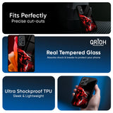 Red Angry Lion Glass Case for Redmi Note 15 Pro 5G