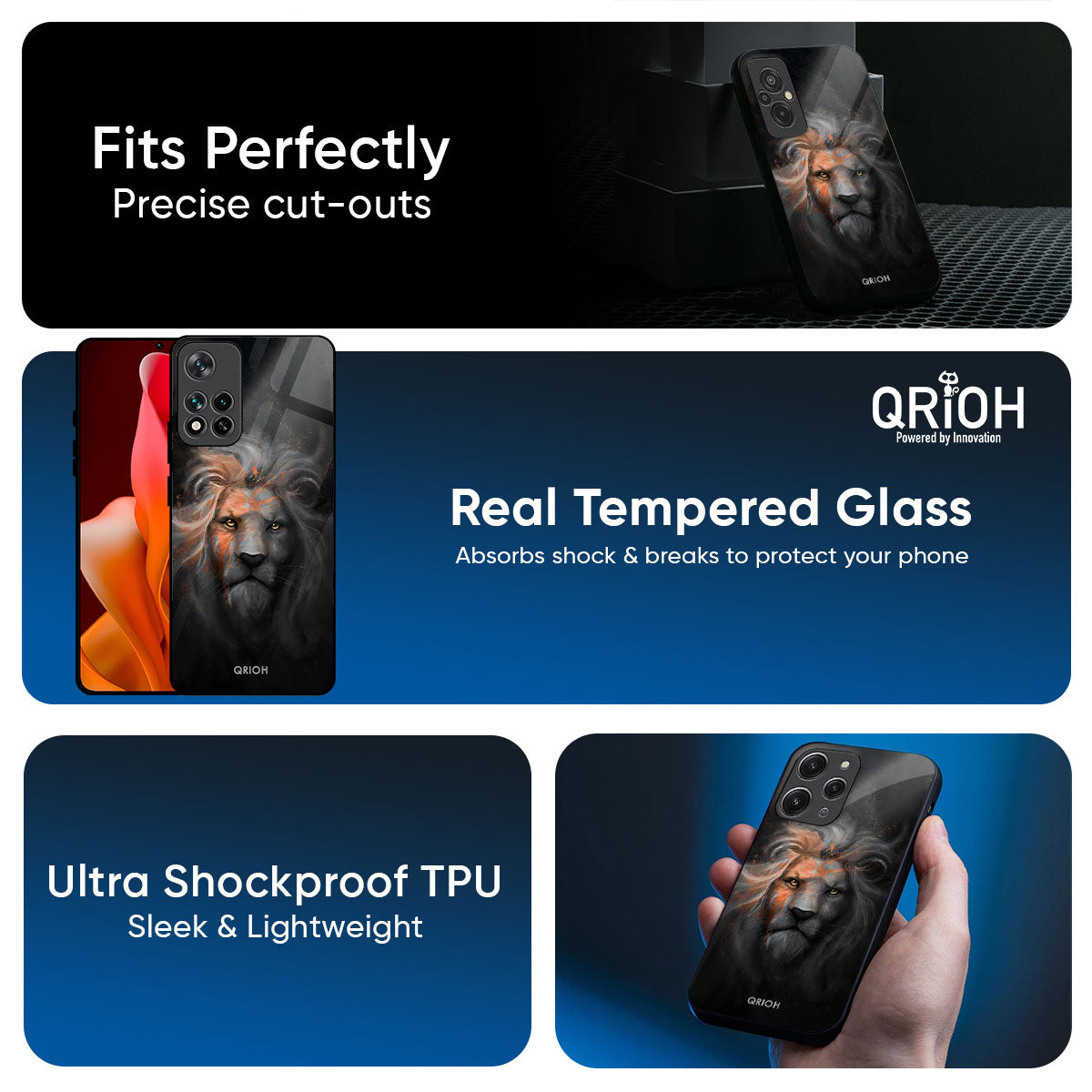 Devil Lion Glass Case for Mi 15 5G