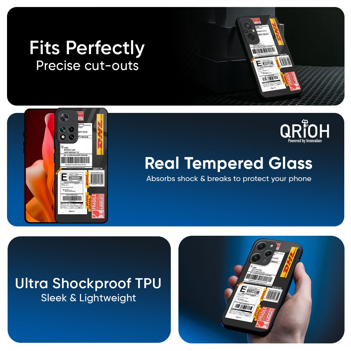 Cool Barcode Label Glass Case For Mi 15 5G