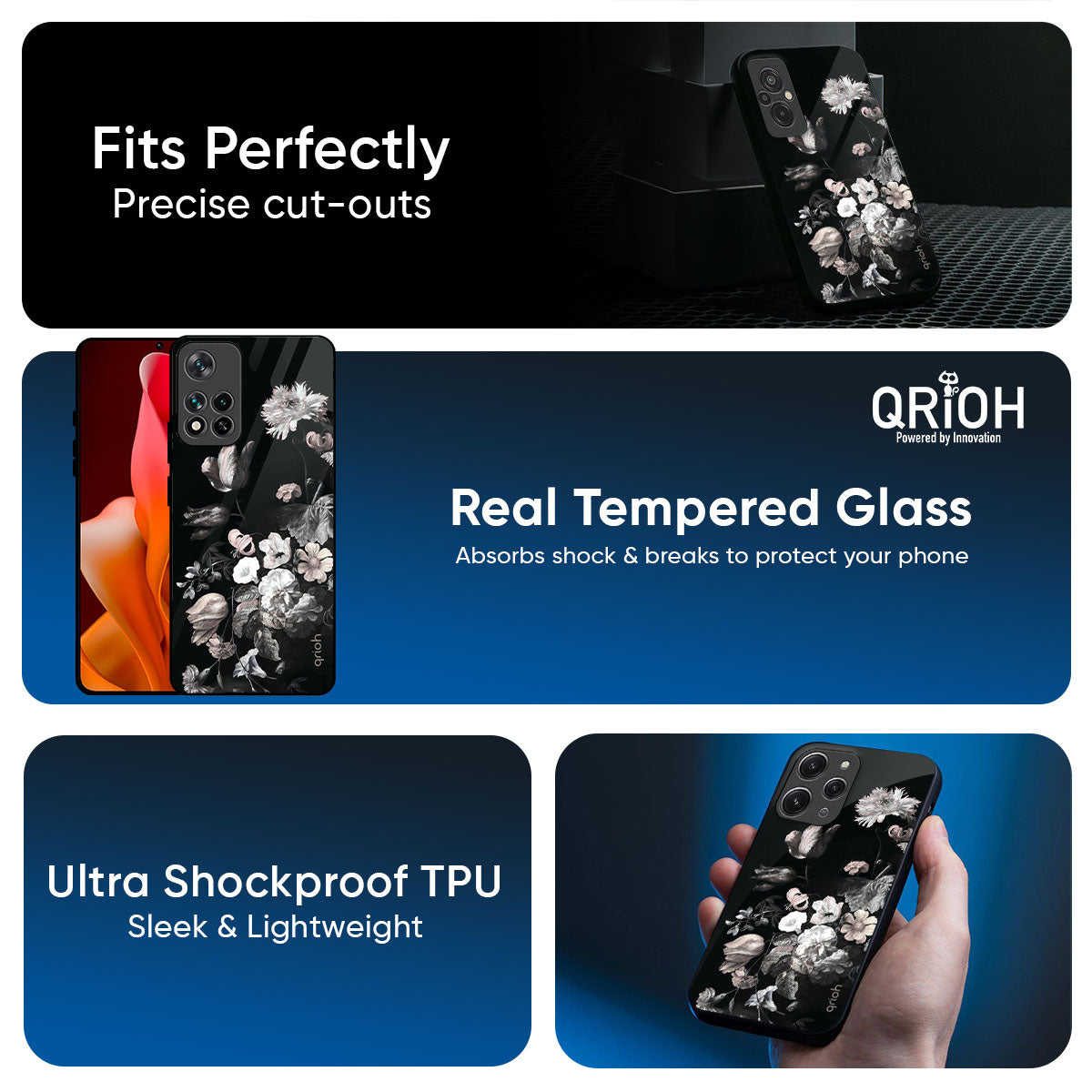 Artistic Mural Glass Case for Mi 15 5G