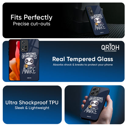 Struggling Panda Glass Case for Mi 15 5G