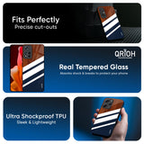 Bold Stripes Glass Case for Redmi Note 15 Pro 5G