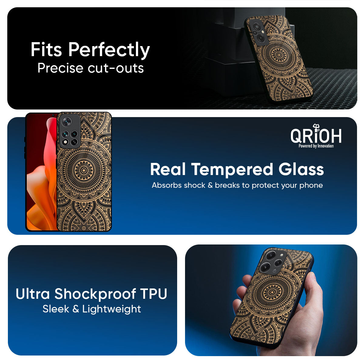 Luxury Mandala Glass Case for Xiaomi 17 5G