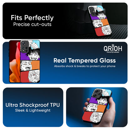 Anime Sketch Glass Case for Mi 15 5G