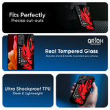 Red Vegeta Glass Case for Redmi Note 15 Pro 5G