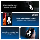 Monochrome Goku Glass Case for Realme P3 5G
